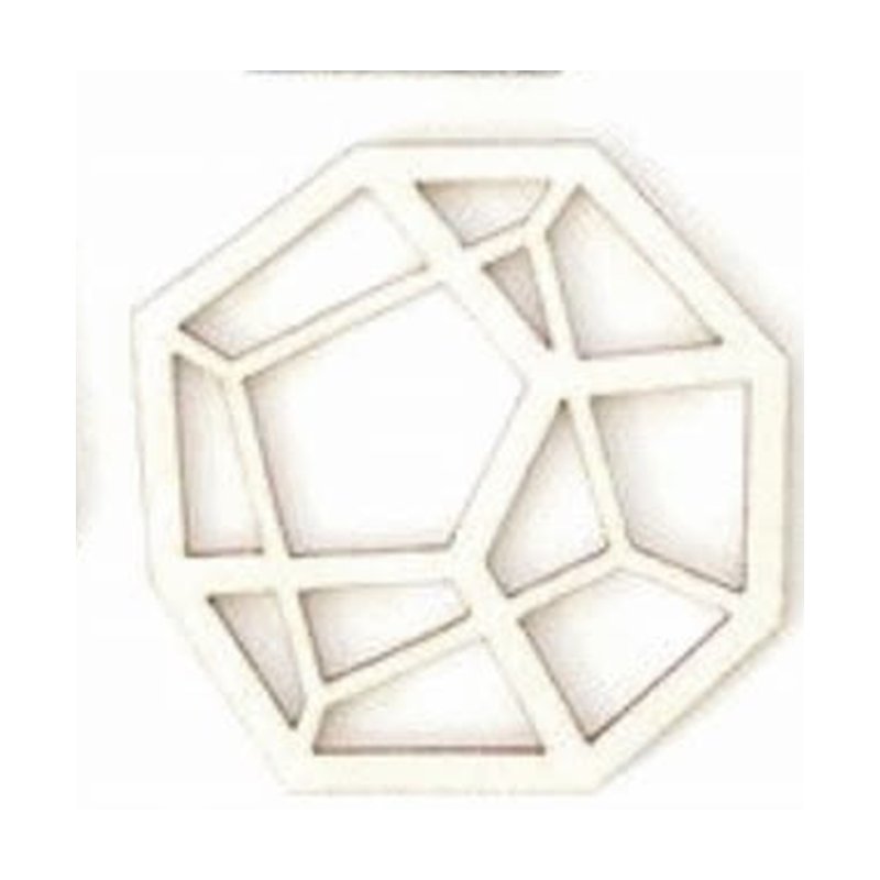 Geometric coaster, white